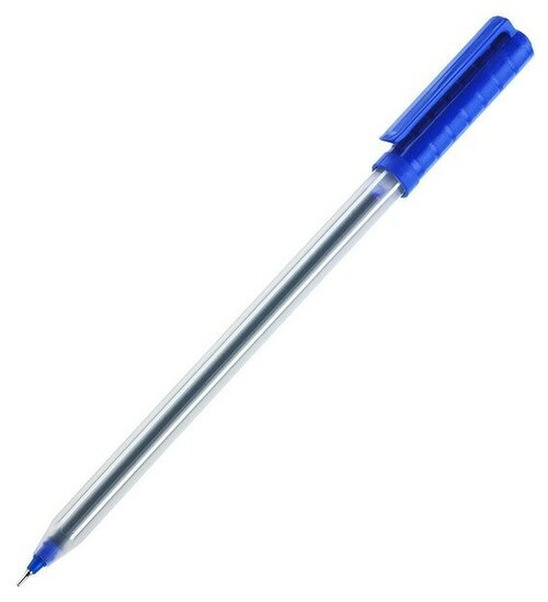 Pensan Ручка шариковая масляная Pensan Triball, узел-игла 0.5 мм, шестигранная, чернила синие