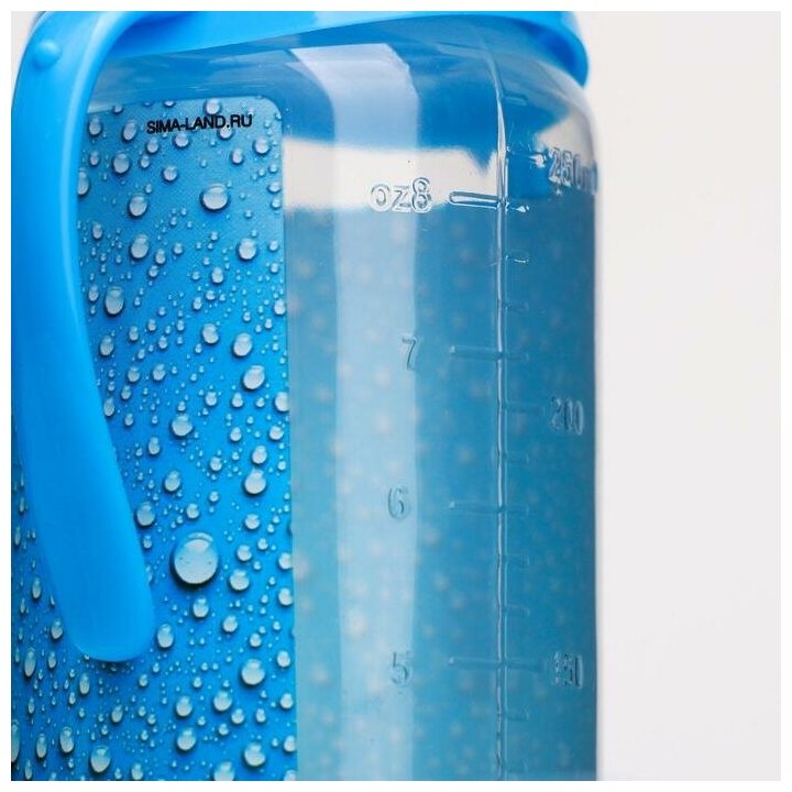 Бутылочка для кормления «Вода для малыша» 250 мл цилиндр, с ручками - фотография № 11