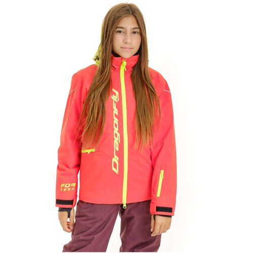 Куртка сноубордическая детская Dragonfly Gravity Teenager 811240-23 Red/Yellow (Рост:152-158)