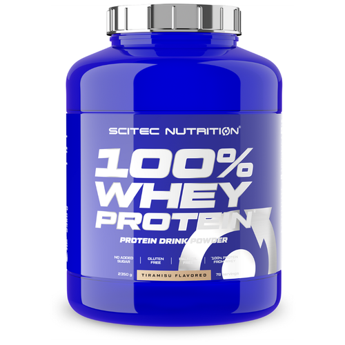 Протеин Scitec Nutrition 100% Whey Protein, 2350 гр., тирамису протеин premium whey protein shake тирамису 450 гр 15 порций creatin