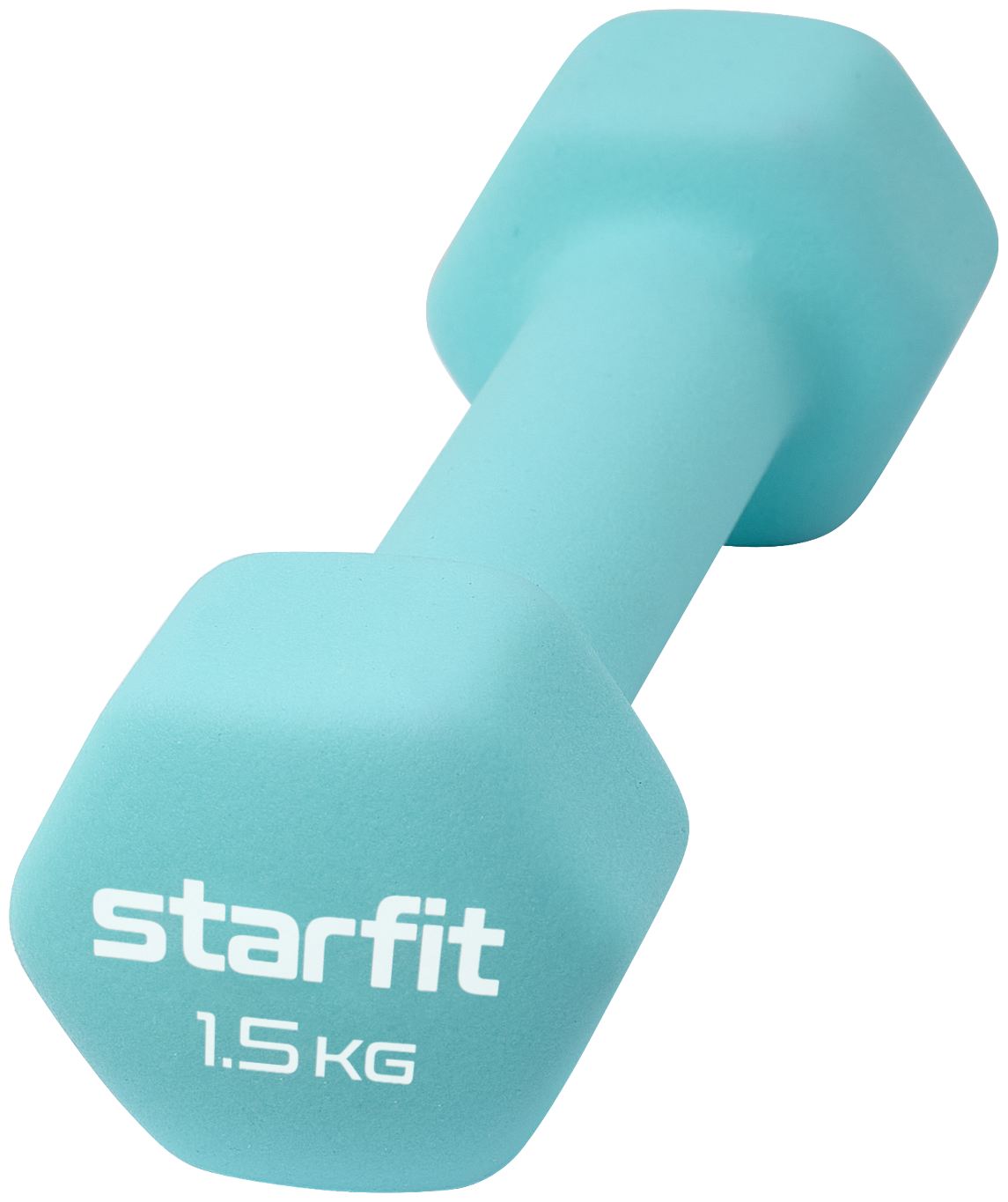 Без упаковки гантель неопреновая Starfit Db-201 1,5 кг, мятный