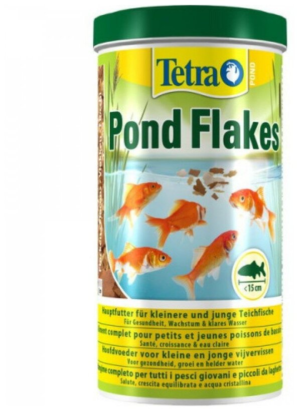 Tetra Pond Flakes корм для прудовых рыб в хлопьях, 1 л - фотография № 11