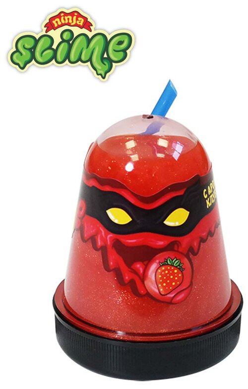 Слайм SLIME Ninja с ароматом клубники, 130 г (S130-17), красный