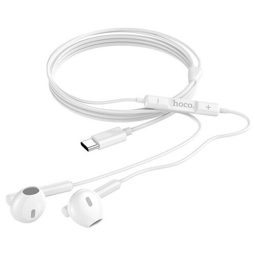 Наушники Hoco M65 проводные вкладыши микрофон Type-C 12 м белые 50400₽
