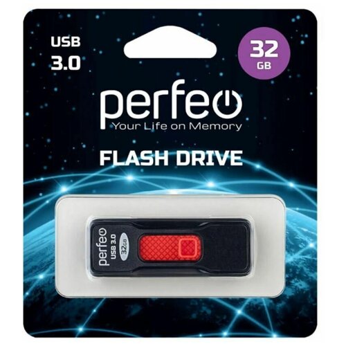 USB Флеш-накопитель USB накопитель Perfeo 3.0 32GB S05 Black