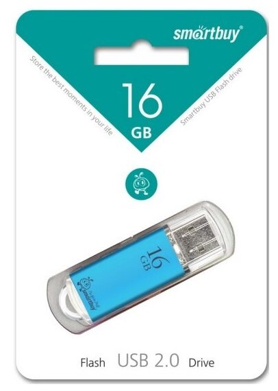 USB флешка Smartbuy 16Gb V-Cut blue USB 2.0