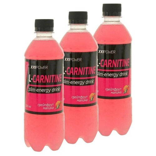 фото Напиток l-карнитин xxi l-carnitine (1200мг) 3х0,5л грейпфрут /без сахара/ жиросжигатель для похудения женщин и мужчин xxi power