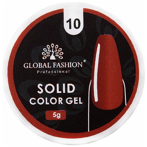 Global Fashion Solid color gel, 5 г solid color fashion girdling tops