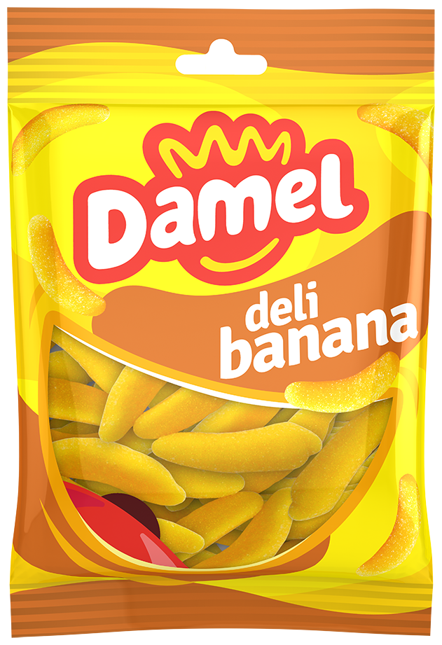 Мармелад жевательный HALAL "Банан" 70гр DAMEL/Испания - фотография № 1