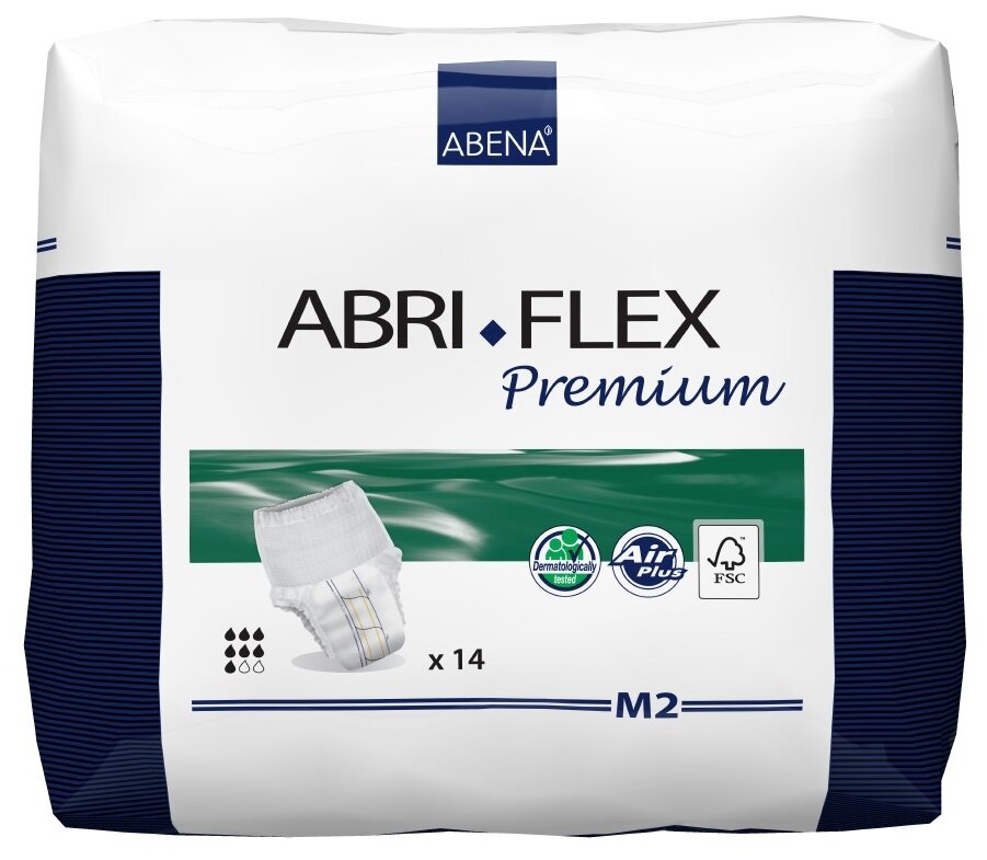 Подгузники для взрослых Abena Abri-Flex Premium 2 41084, M, 80-110 см, 14 шт.