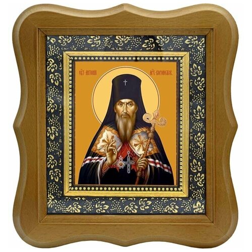 святитель антоний воронежский икона на доске 13 16 5 см Антоний (Смирницкий), Воронежский архиепископ, святитель. Икона на холсте.