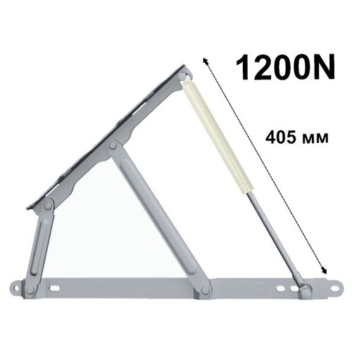 Механизм подъемный для кровати Наш Профиль -142 с белыми Газлифтами 405 мм 1200N ( 1 Комплект: левый и правый )