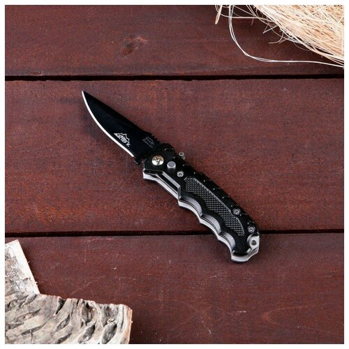 фото Нож складной полуавтоматический "окунь-5", клинок 6,5см recom