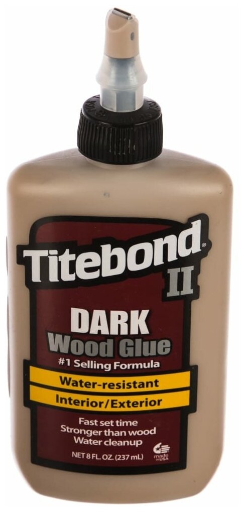 Клей для темных пород дерева Titebond Dark Wood Glue, 237 мл