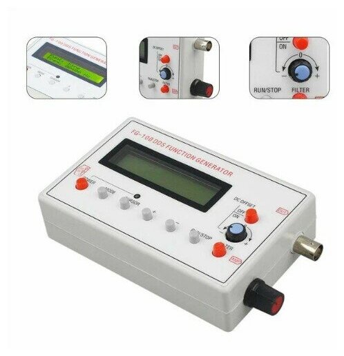 Портативный DDS Генератор Электрических Сигналов разной формы W&S FG100 1кГц - 500кГц