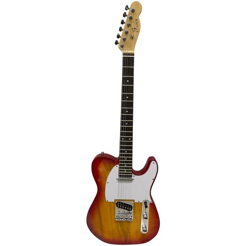 Электрогитара Telecaster (S-S), Cherry Sunburst, Foix сумка женская esse лада cherry варан бордо 00 00001656 сумка ж лада cherry варан бордо