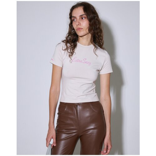 Футболка MARDO._, хлопок, размер S, бежевый