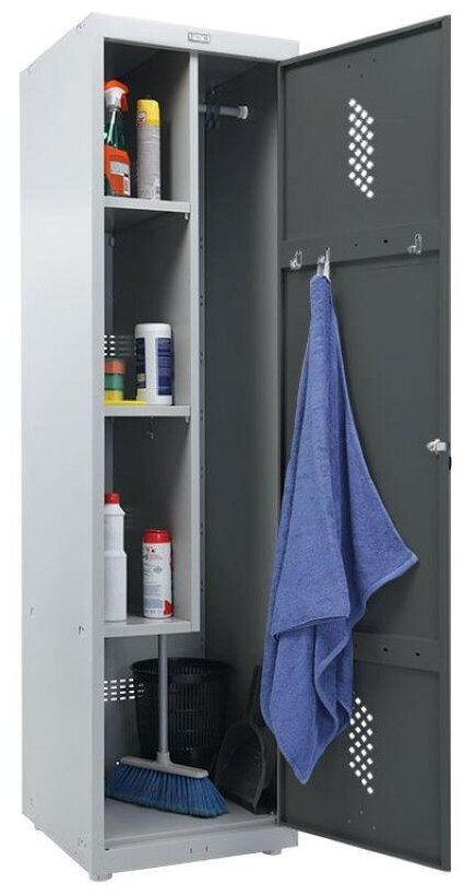Шкаф универсальный Cobalt Locker 11-50У антрацит/серый (R7043/7038) - фотография № 4