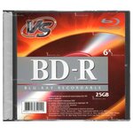 Диск VS BD-R Slim Case (1шт.) Blu-ray 25 Gb 6x (VSBDR4SL02) - изображение