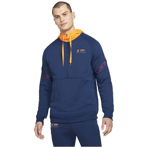 фото Толстовка nike fcb mnk df travel flc hoodiehz мужчины dh7834-492 xs