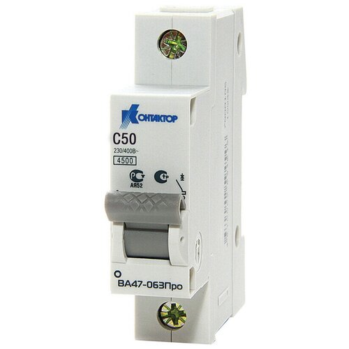 Выключатель автоматический 1П 6A характеристика В Icu-4,5кА Контактор (Legrand) ВА47-063 7000004