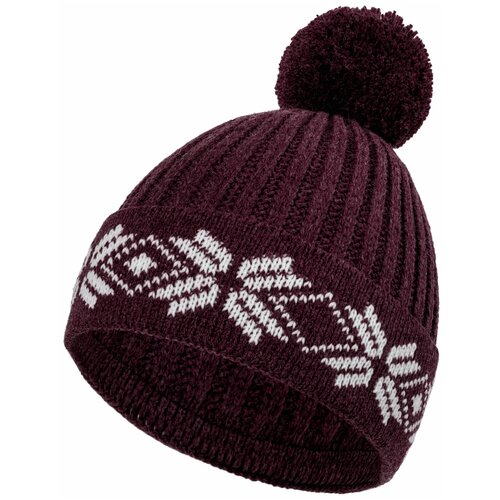 фото Шапка eira, бордовая teplo