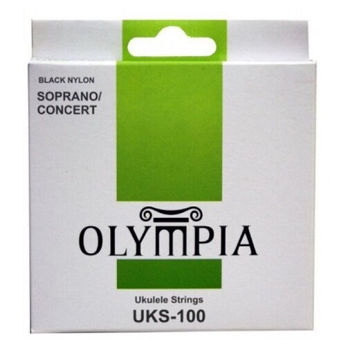 Струны для укулеле Olympia UKS100 чёрный нейлон / сопрано концерт