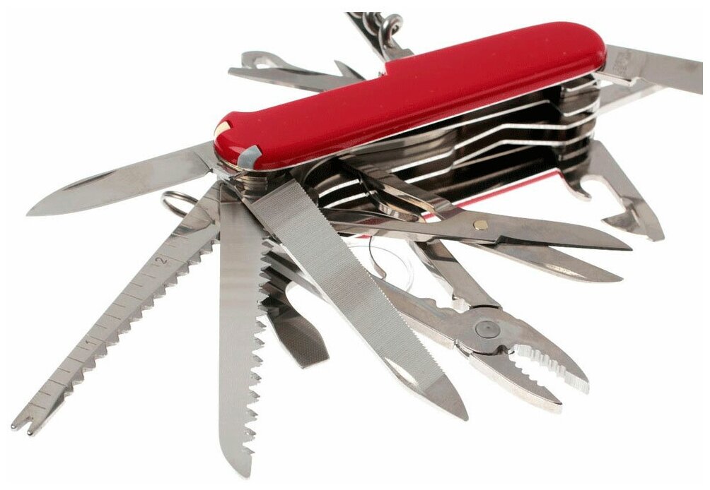 Нож перочинный Victorinox SwissChamp , красный - фото №14