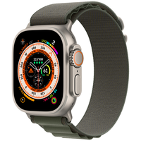 Умные часы Apple Watch Ultra 49 мм Titanium Case GPS + Cellular, титановый/зеленый Alpine Loop