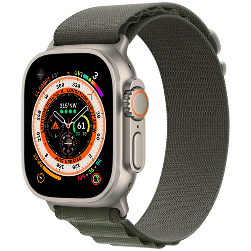 Умные часы Apple Watch Ultra 49 мм Titanium Case, титановый/звездный Alpine Loop (размер L 165-210)