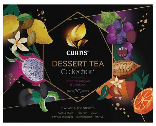 Чай CURTIS "Dessert Tea Collection" ассорти 6 вкусов, набор 30 пакетиков, 100933 - фотография № 4