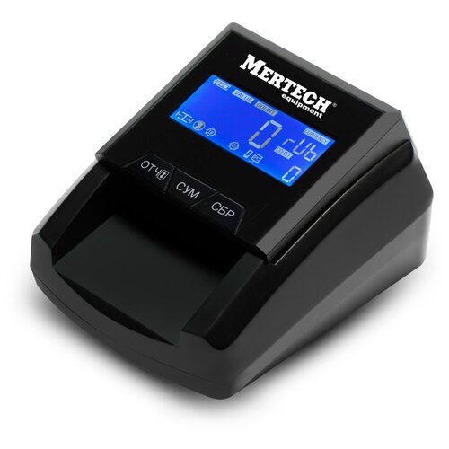 Автоматический детектор банкнот Mertech D-20A Flash PRO LCD с АКБ черный..