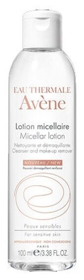 Мицеллярный лосьон для лица AVENE Очищения кожи и удаления макияжа, 100 мл