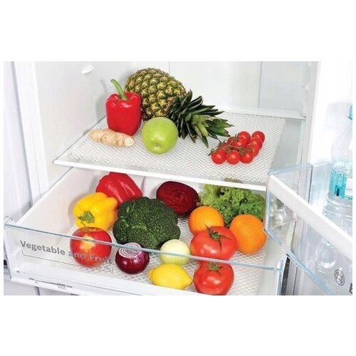 Силиконовые Бесцветные коврики на полки холодильника и шкафов 6 шт