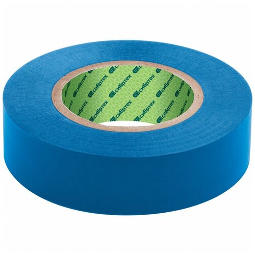 Изолента ПВХ 15 мм х 10 м синяя Сибртех 203₽