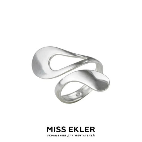 Кольцо Бесконечность Miss Ekler, безразмерное, серебряный