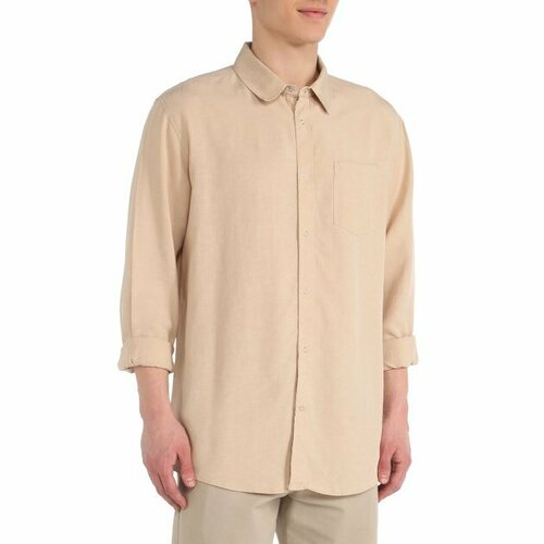 Рубашка Maison David, размер XXL, светло-бежевый рубашка maison david размер xxl светло бежевый