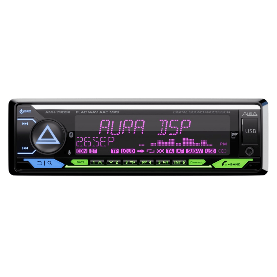 Автомагнитола Aura AMH-79DSPw