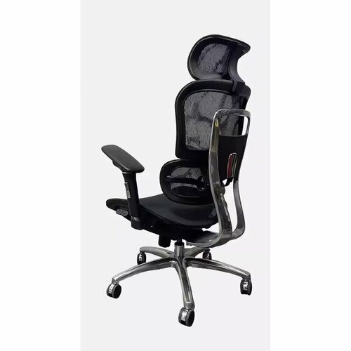 Эргономичное дышащее компьютерное кресло для дома и офиса Aristo с алюминиевым каркасом черный цвет максимальная комплектация без подставки для ног 103950₽