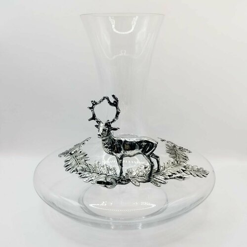 Декантер из олова и стекла Заповедник, оловянная посуда. 1500 мл. Artina 60098 Австрия