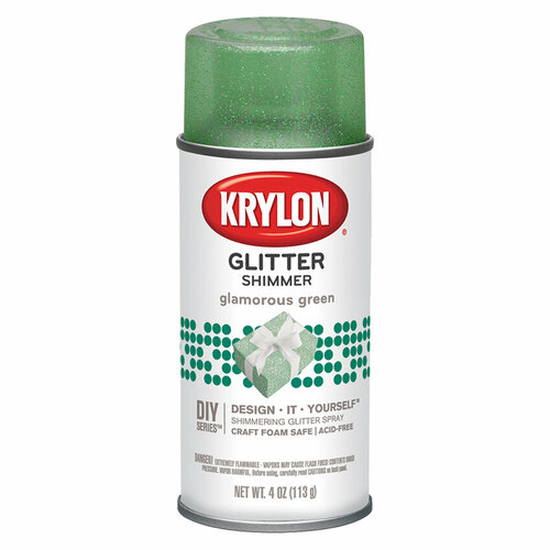 Лак с блестками Krylon Glitter зеленый 113гр 550₽
