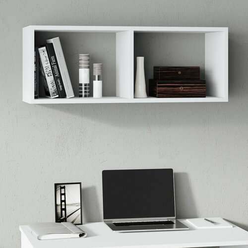 Настенная полка СВ-Мебель Тайлер Белый текстурный 2130₽