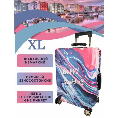 фото Чехол для чемодана your way, размер xl, сиреневый