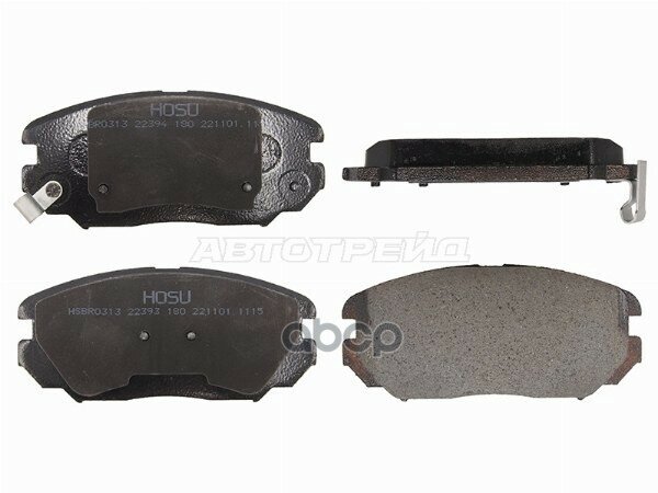 Колодки тормозные (Спереди) Chery Tiggo 7 Pro 19-24 / Hyundai Sonata 04-10 HOSU арт. HSBR0313
