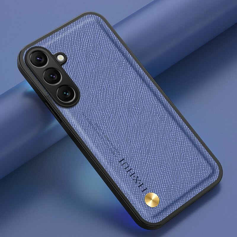 Кожаный чехол MyPads для Samsung Galaxy M55 / C55 (Самсунг Галакси М55 / C55) классический деловой для мужчин и женщин