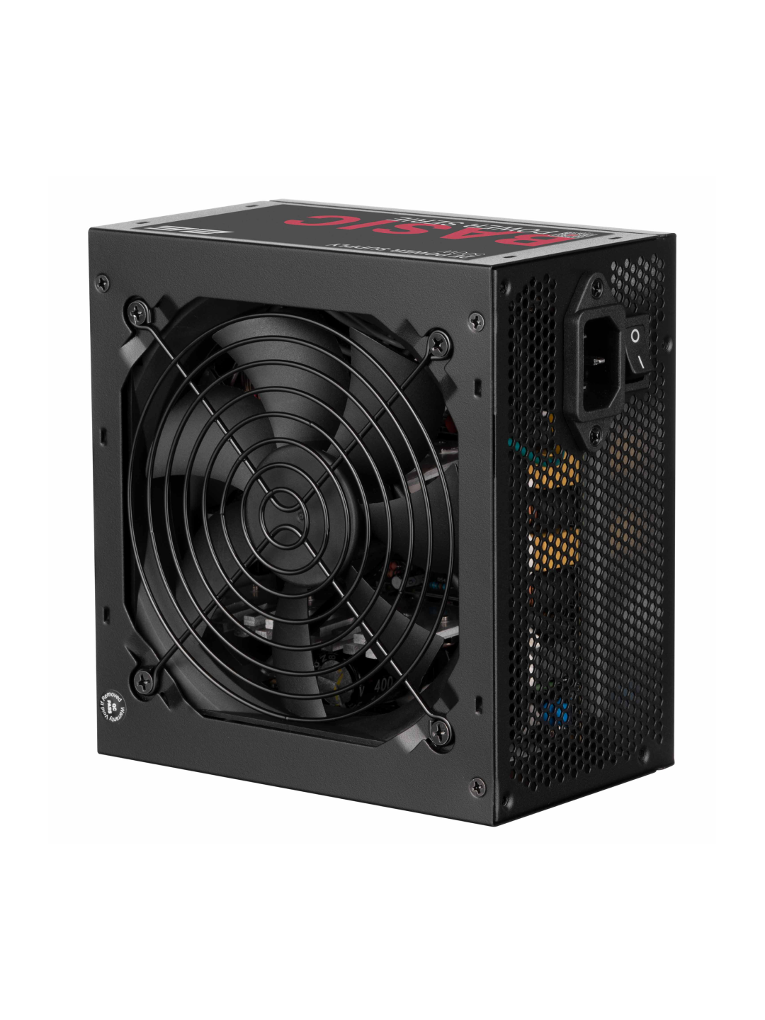 Блок питания 2E Basic Power, ATX, 500Вт, 1 вентилятор, APFC, защита, чёрный, 2E-BP500-120APFC — фото 1