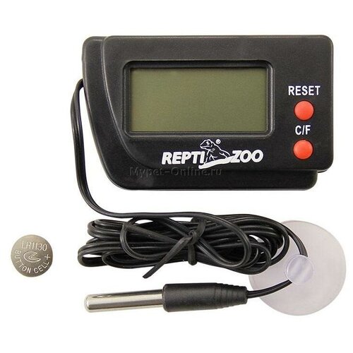 термометр механический repti zoo rht01 черный SH105 Термометр электронный для террариума