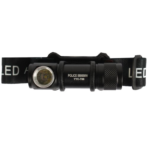 фото Фонарь налобный светодиодный аккумуляторный с зарядкой от usb t88 police