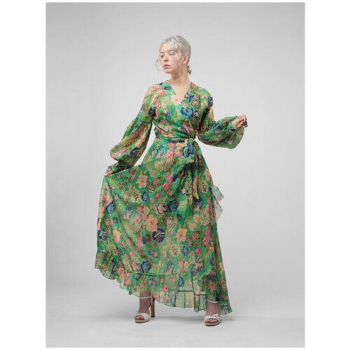 фото Платье nata kozlovsky "лулу 6", размер m, цвет зелёный