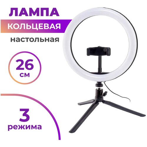 Селфи лампа с регулировкой яркости D26 см 70000₽